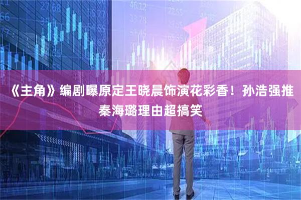 《主角》编剧曝原定王晓晨饰演花彩香！孙浩强推秦海璐理由超搞笑